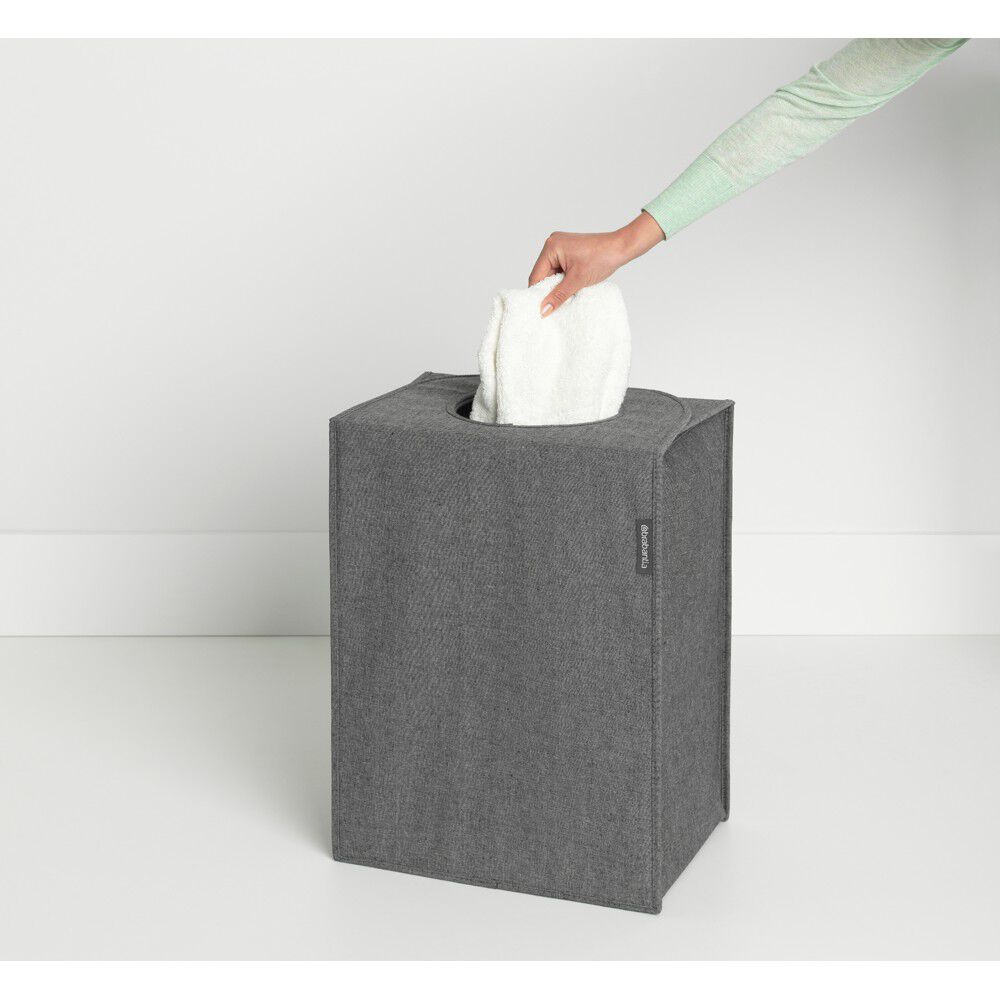 Vasket&oslash;jstaske Rektangul&aelig;r 55 ltr. - Pepper Black