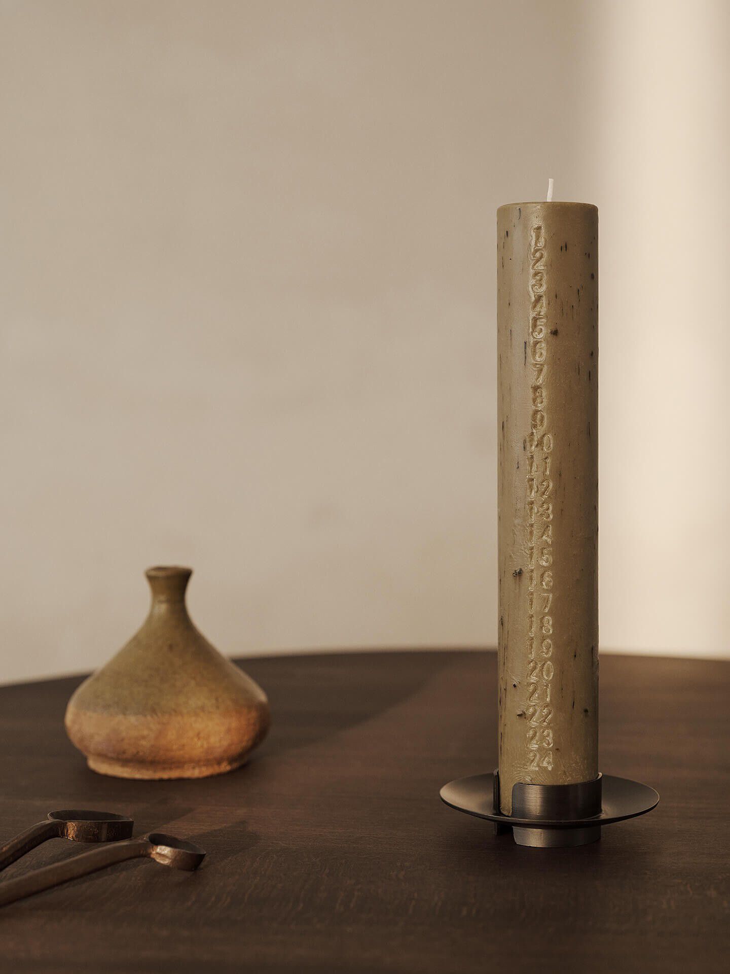 Mura Advent Candle - Ash Brown