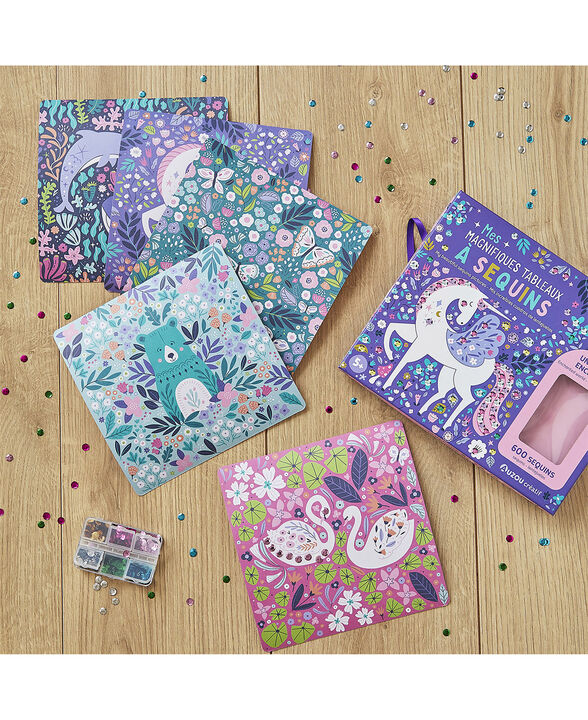 Auzou - Aktivitetssæt - Kunst med pailletter