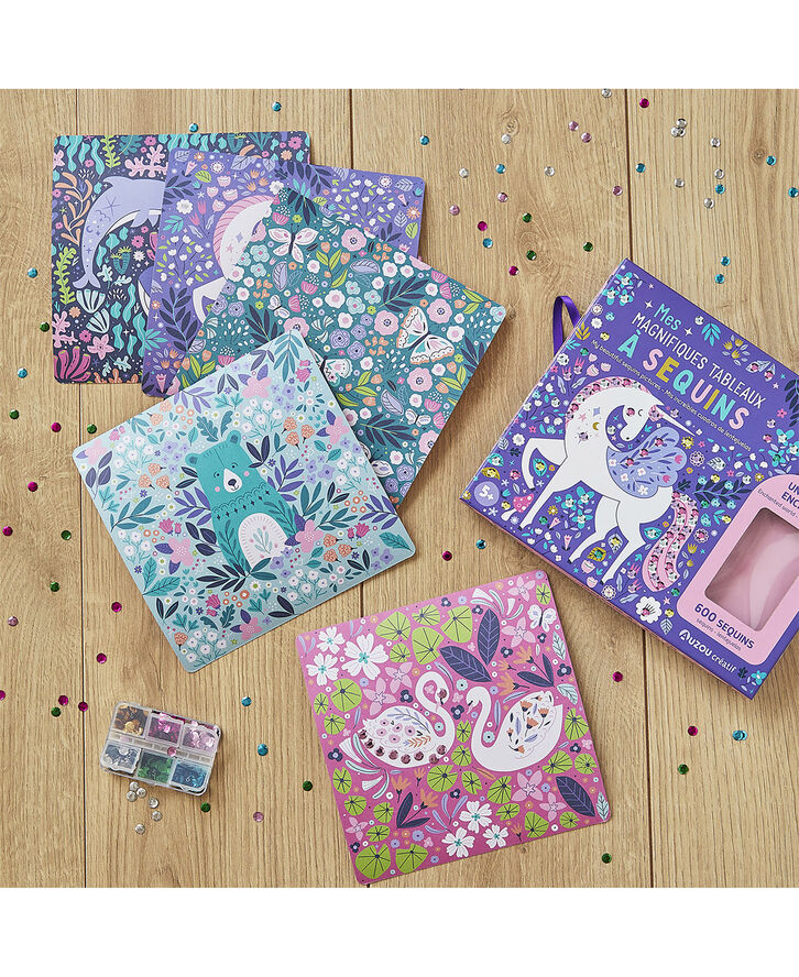 Auzou - Aktivitetssæt - Kunst med pailletter