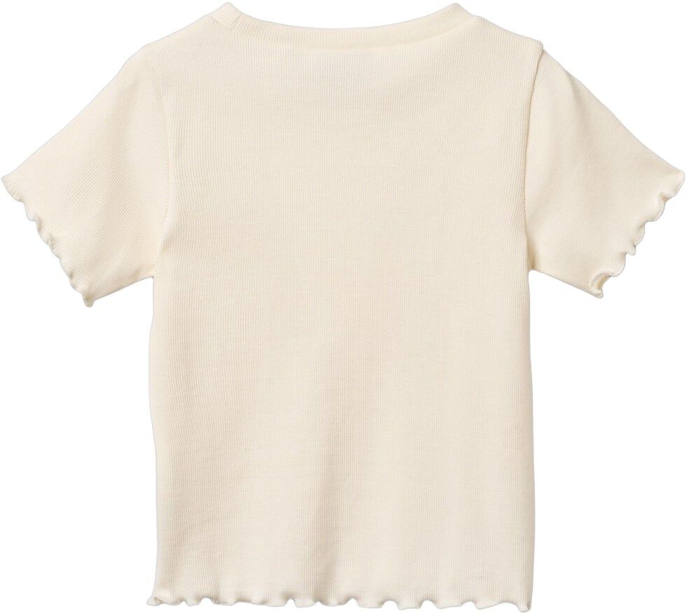 Kort&aelig;rmet Rib T-shirt Alicia