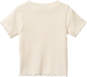 Kort&aelig;rmet Rib T-shirt Alicia