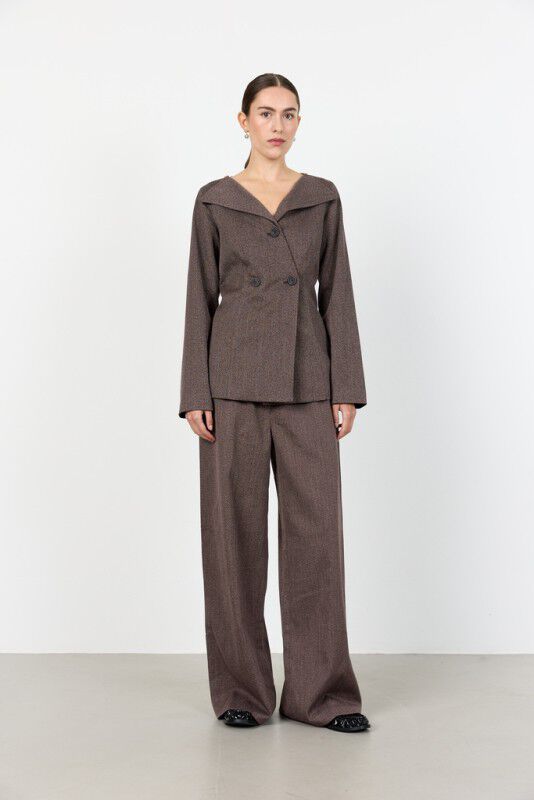 LR-OBASSIE 3 Blazer M&oslash;rk brun