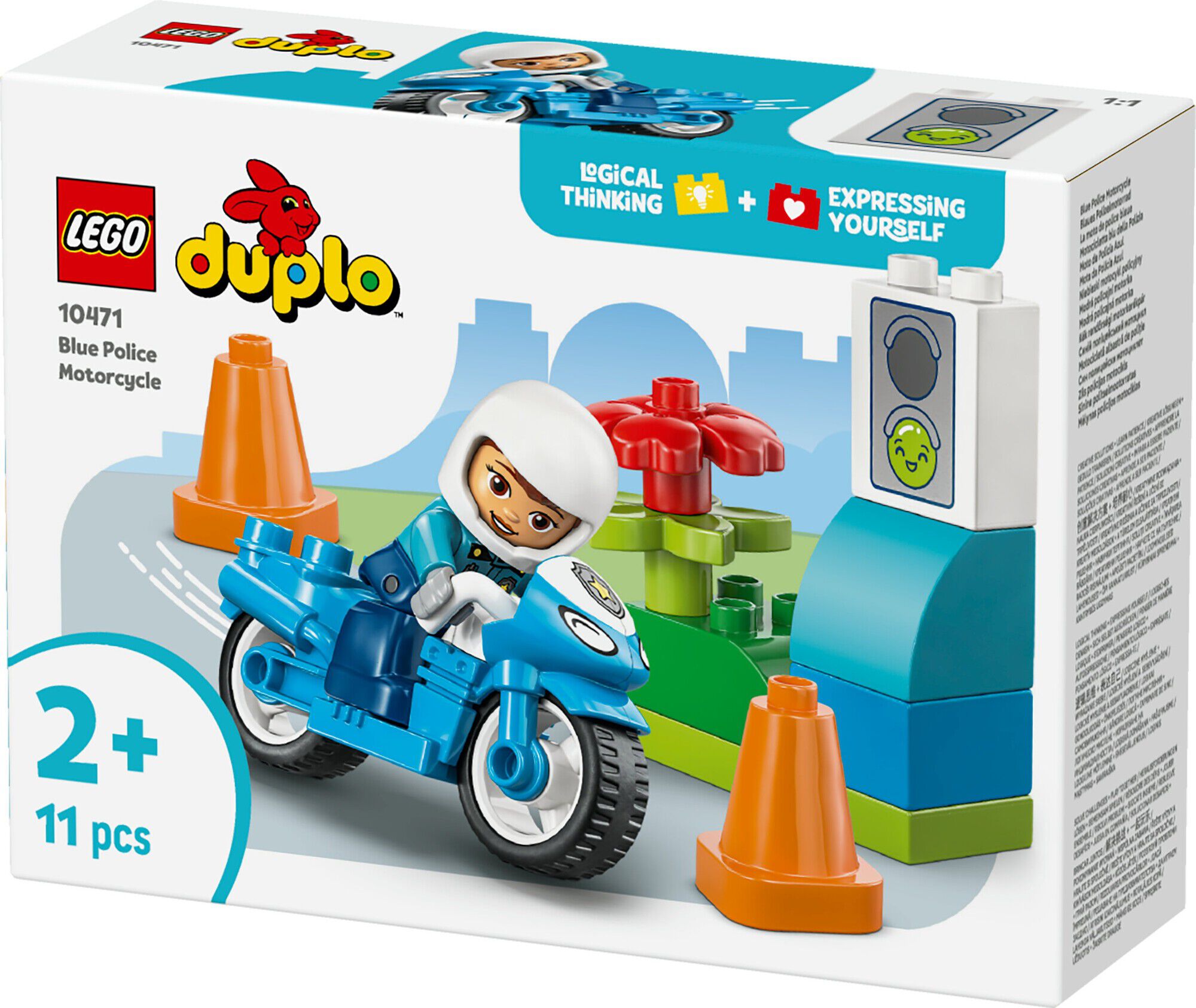 Bl&aring; politimotorcykel 10471
