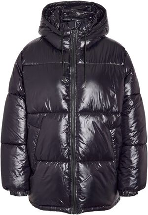 NMALLIE SHINY HOOD LONG JACKET