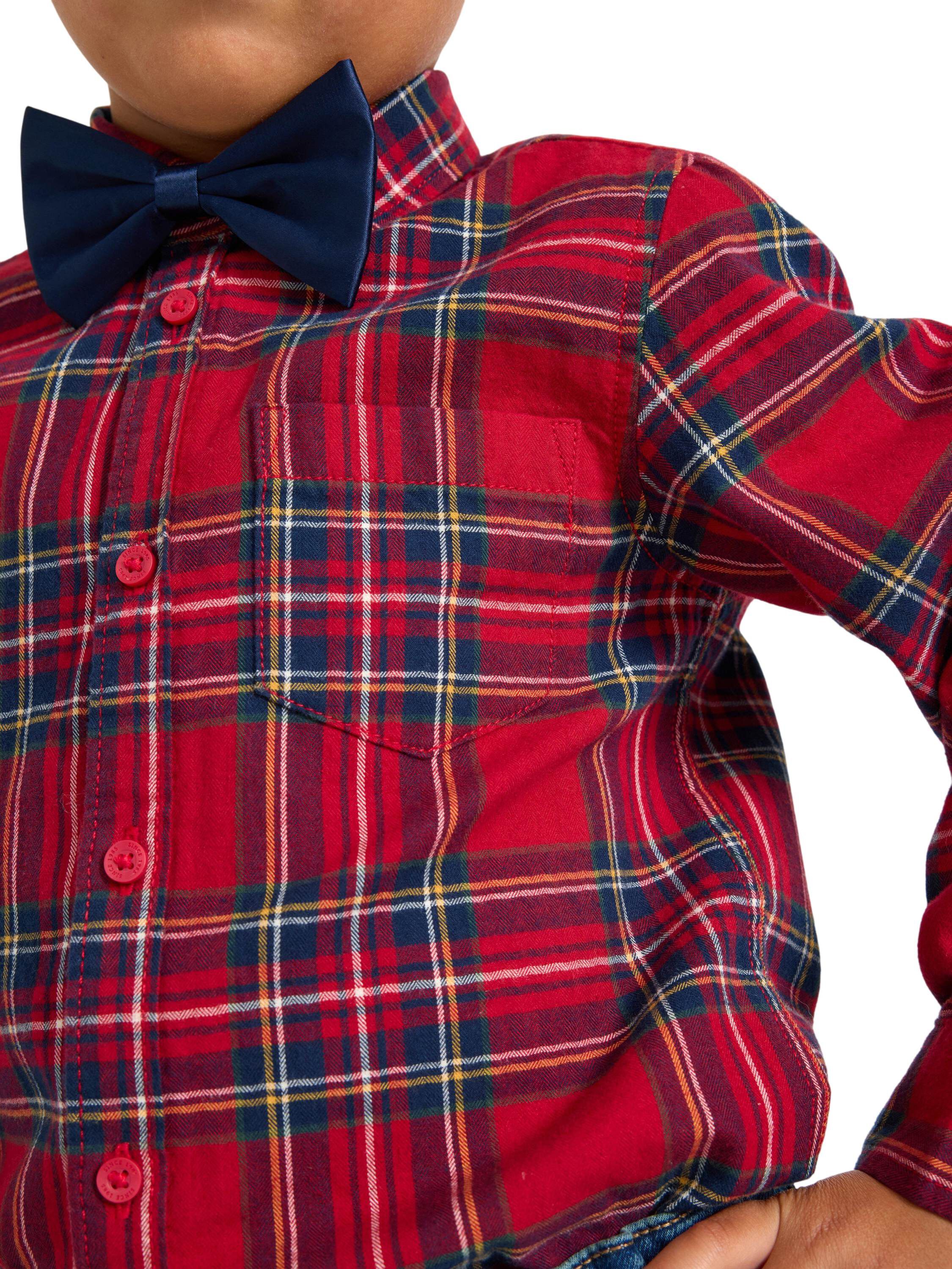 Soft, checked shirt with long sleev