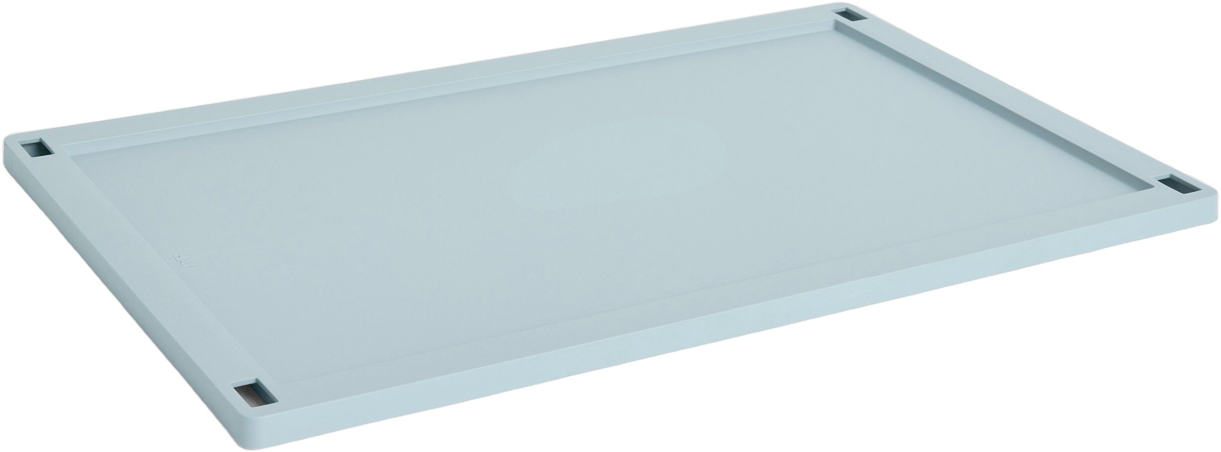HAY Colour Crate Lid Plastic-Large-Dusty blue