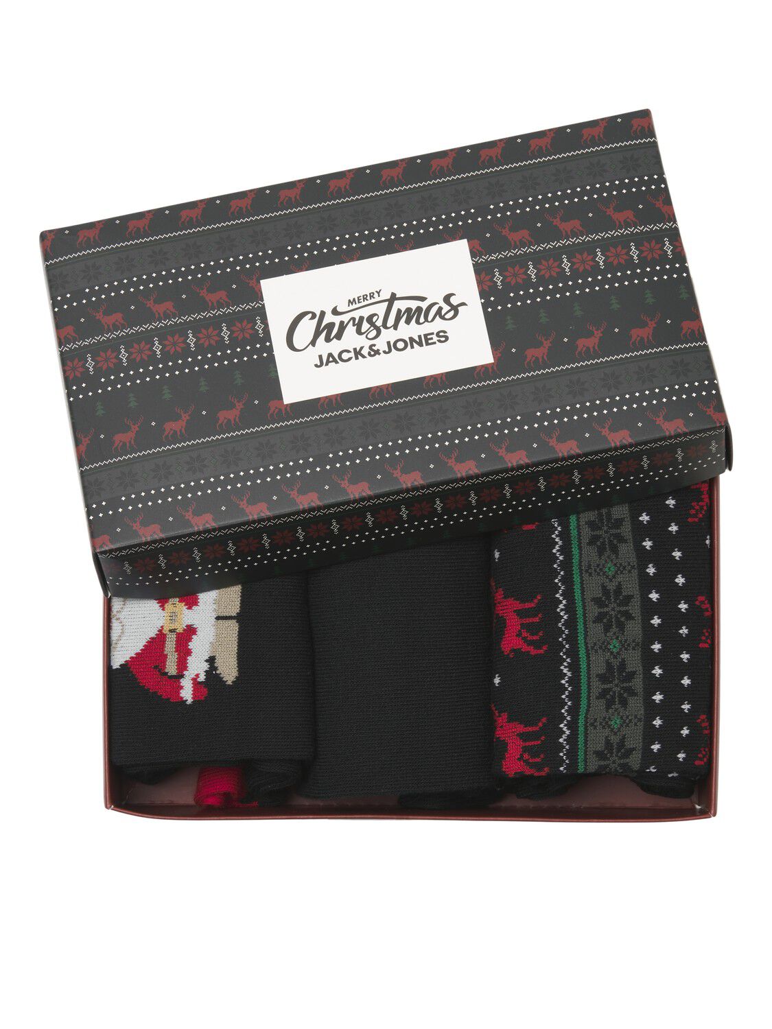 JACXMAS REINDEER SOCKS GIFTBOX JNR