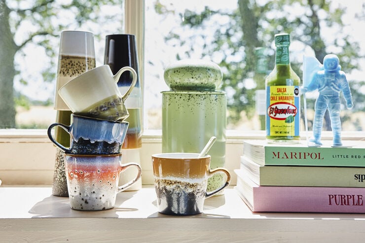 70s ceramics americano mugs peagsus set of 4