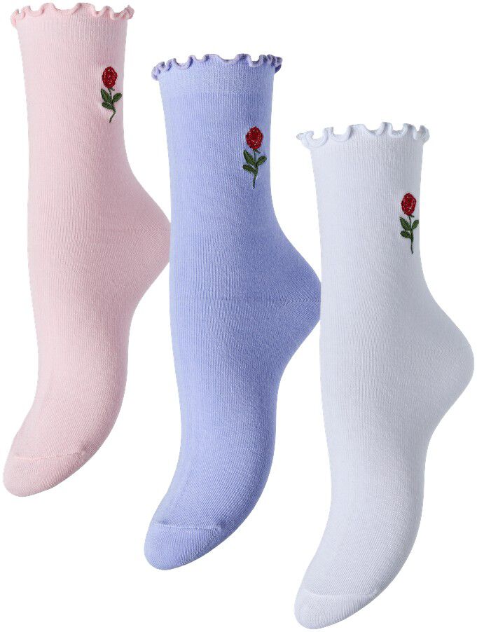 PCJORA ROSE 3 PACK SOCKS