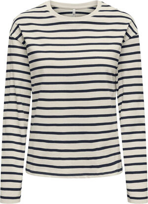 ONLNEW SOPH LIFE L/S O-NECK TOP BOX