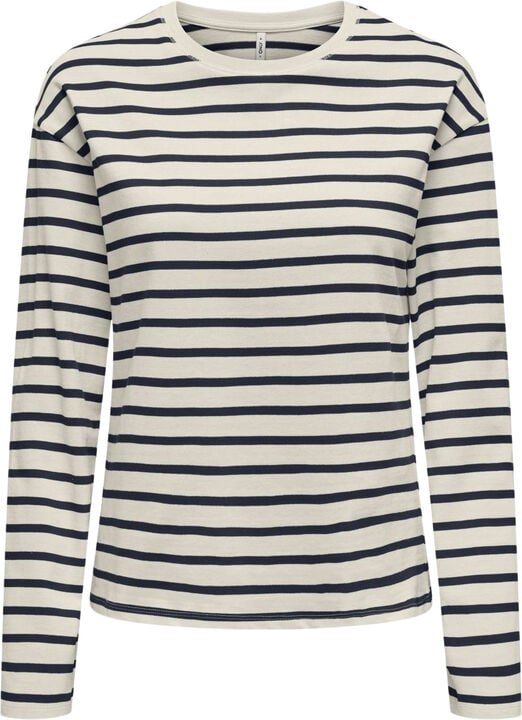 ONLNEW SOPH LIFE L/S O-NECK TOP BOX