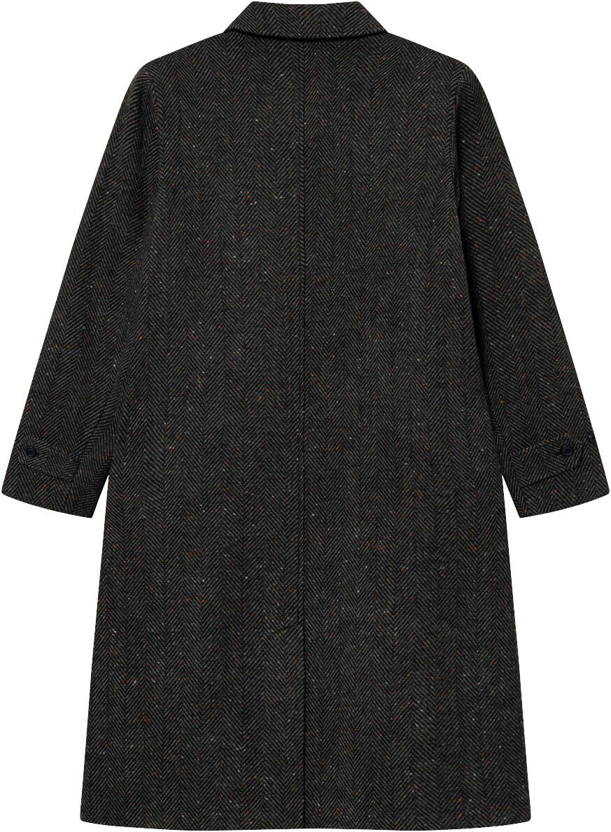 Maximilian Herringbone Wool Coat