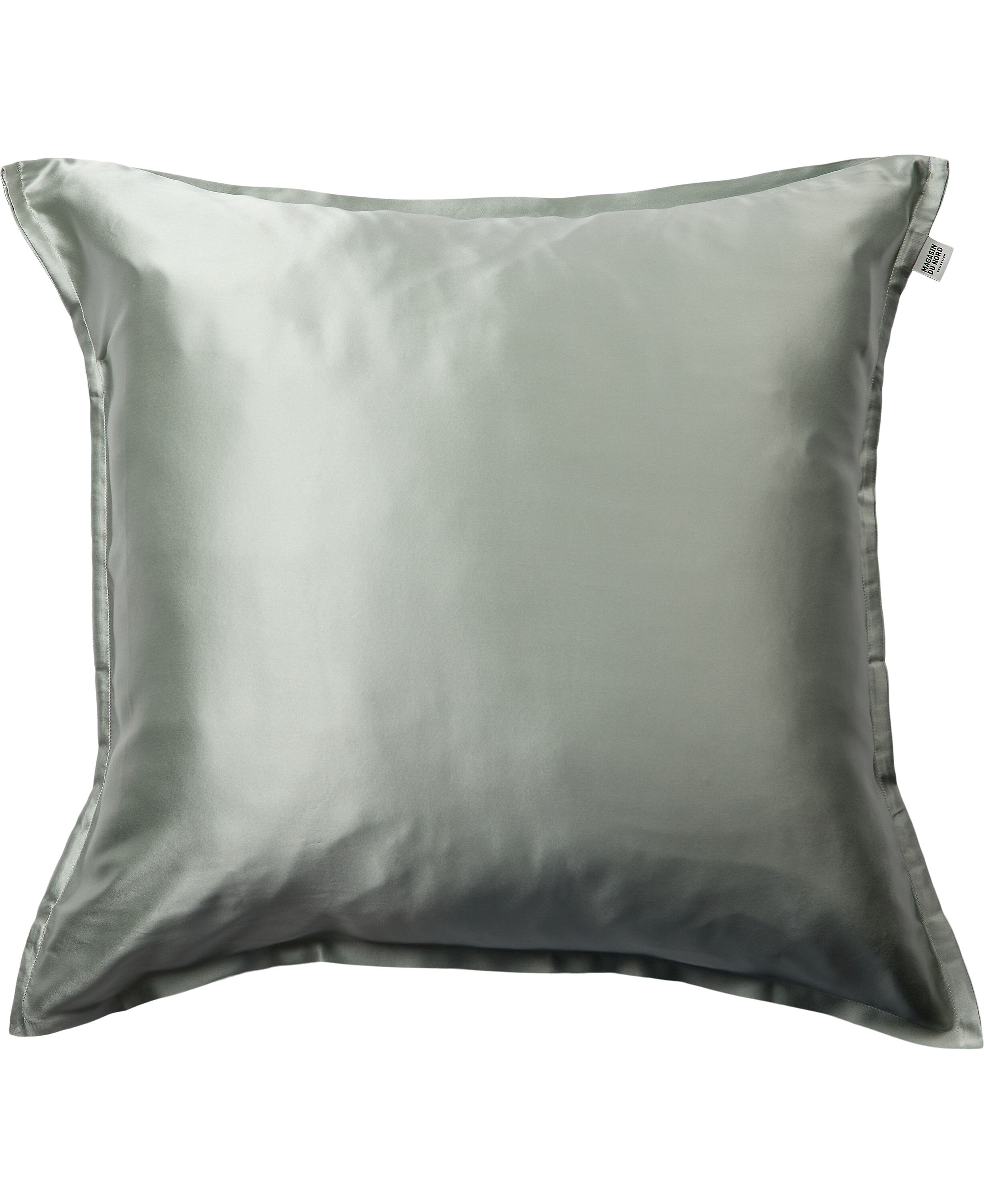 Silke pudebetr&aelig;k med lynl&aring;s, 100 % morb&aelig;rsilke, 60x63 cm, lysegr&oslash;n