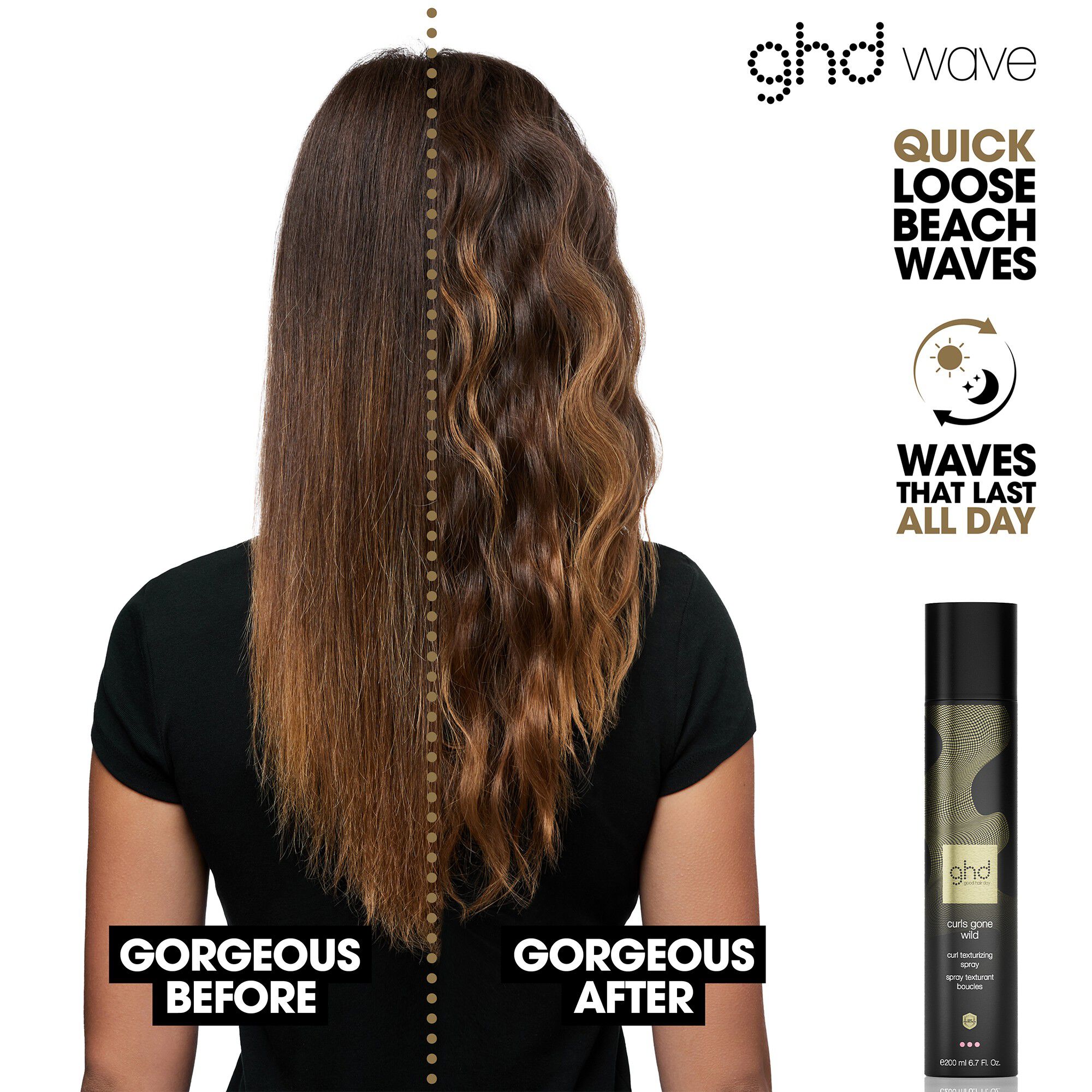 ghd Curls Gone Wild - Heat Protect Texturing Spray 200 ml