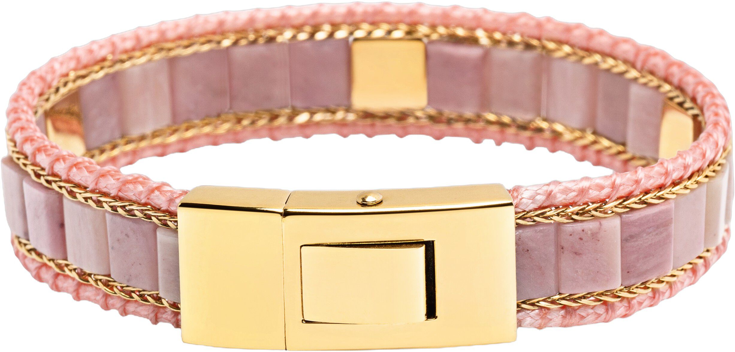 Rhodonite Stud Bracelet