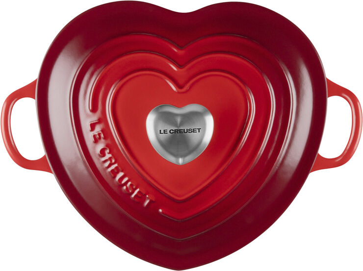 Hjerte Fad Cerise 20cm m/l