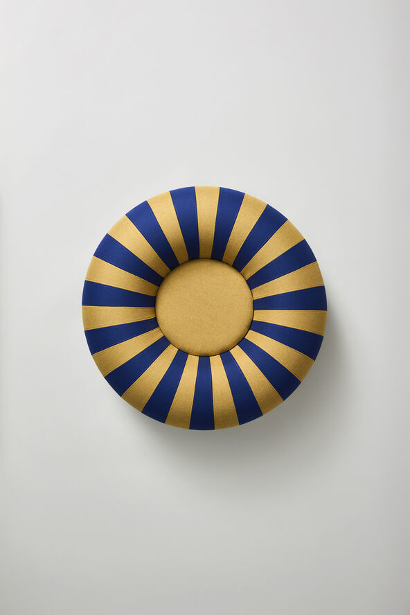 FLOAT, SMALL, DARK BLUE/OCHRE