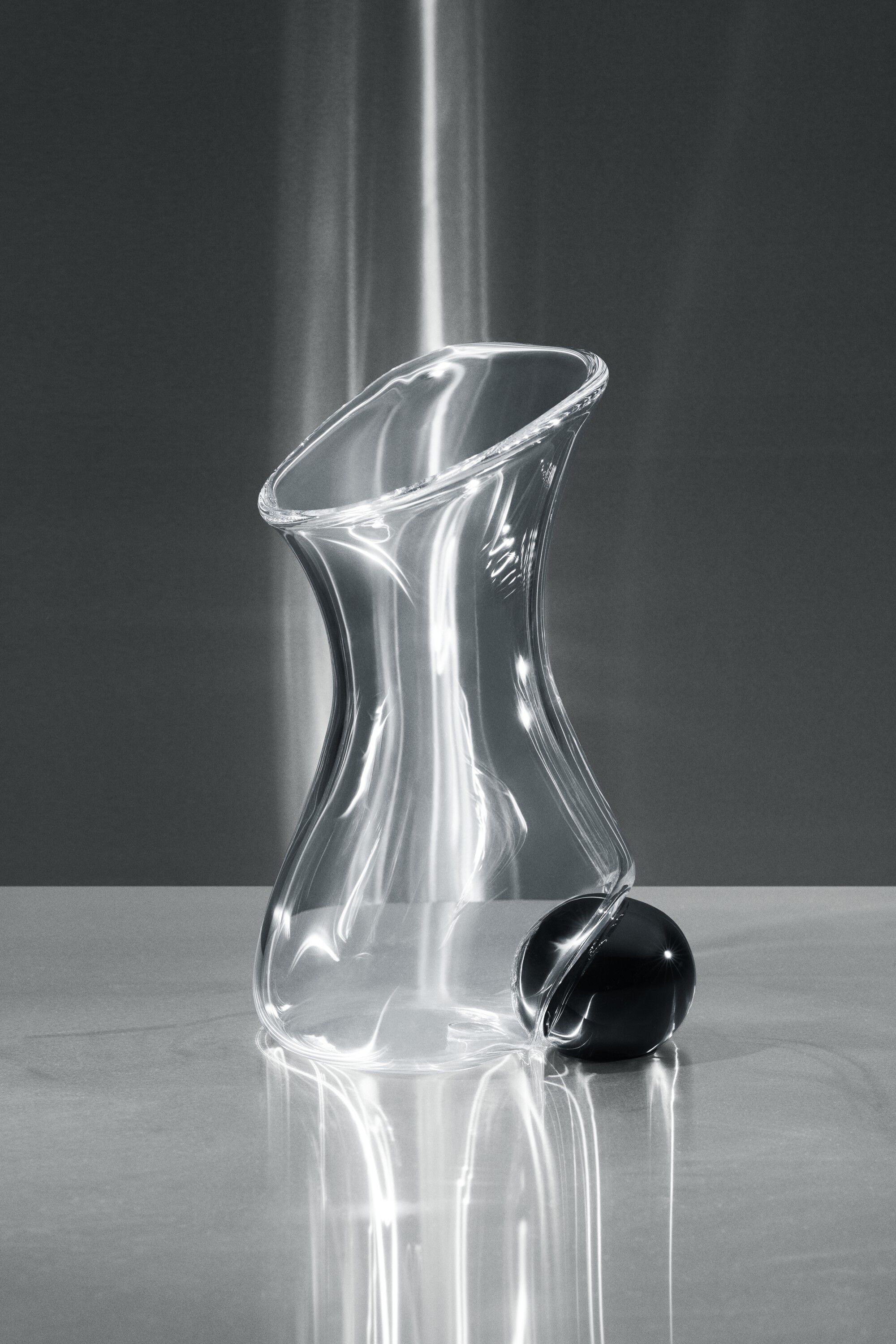 Silhouette Vase H36 cm klar