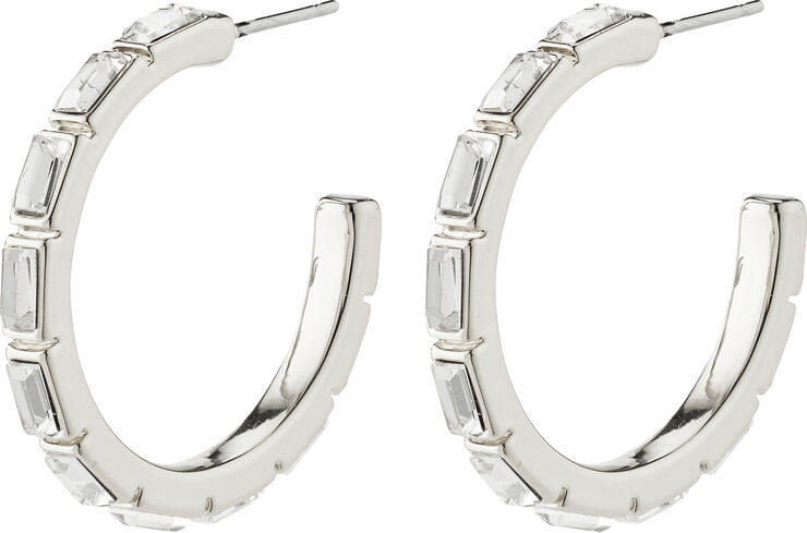 RUE recycled hoops silver-plated