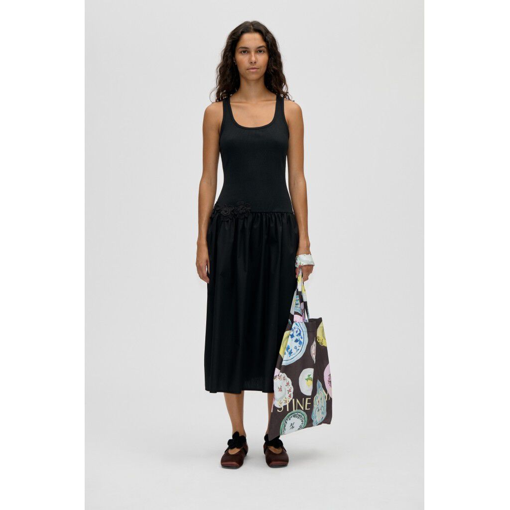 2385 Rib, Casual Tank Midi Dress