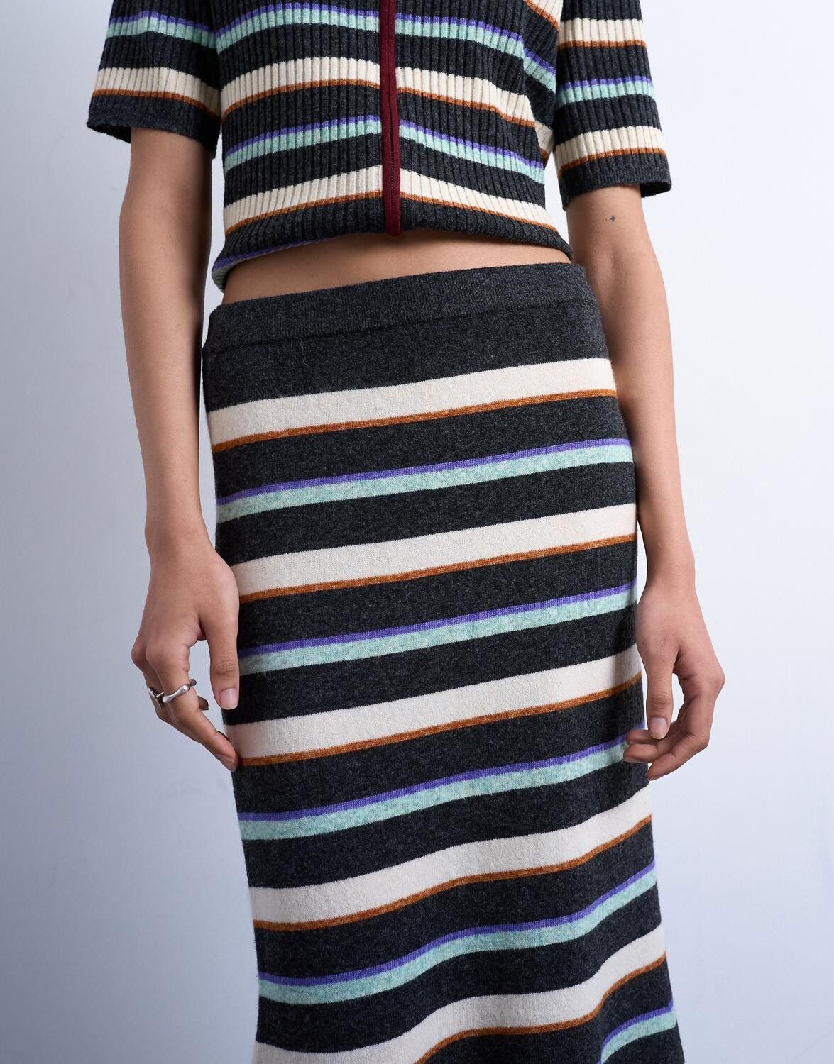 Tsrebecca Nw Knitted Maxi Skirt