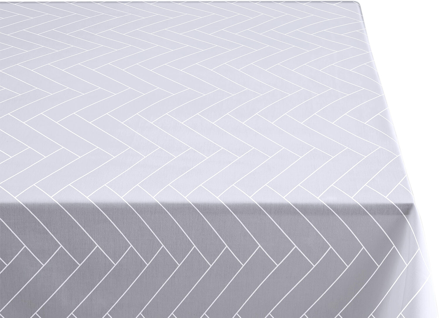 Duk Tiles Damask Opptisk hvit