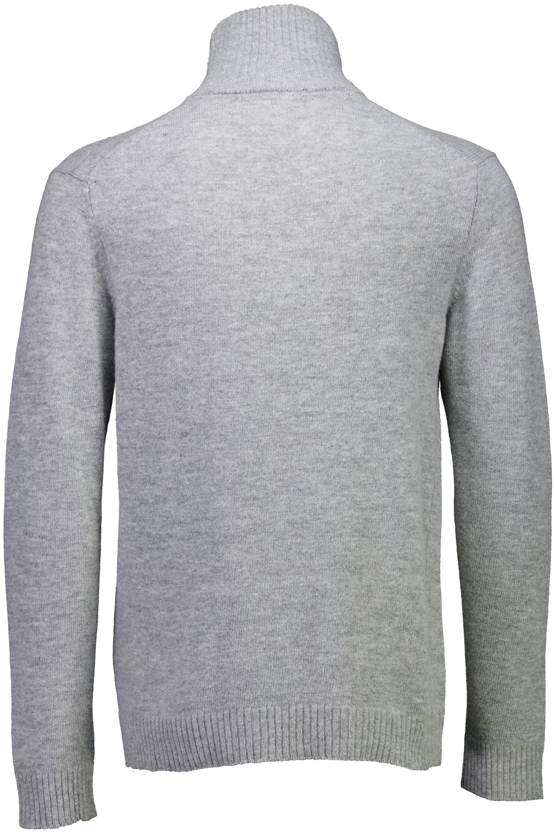 Lambswool half zip knit