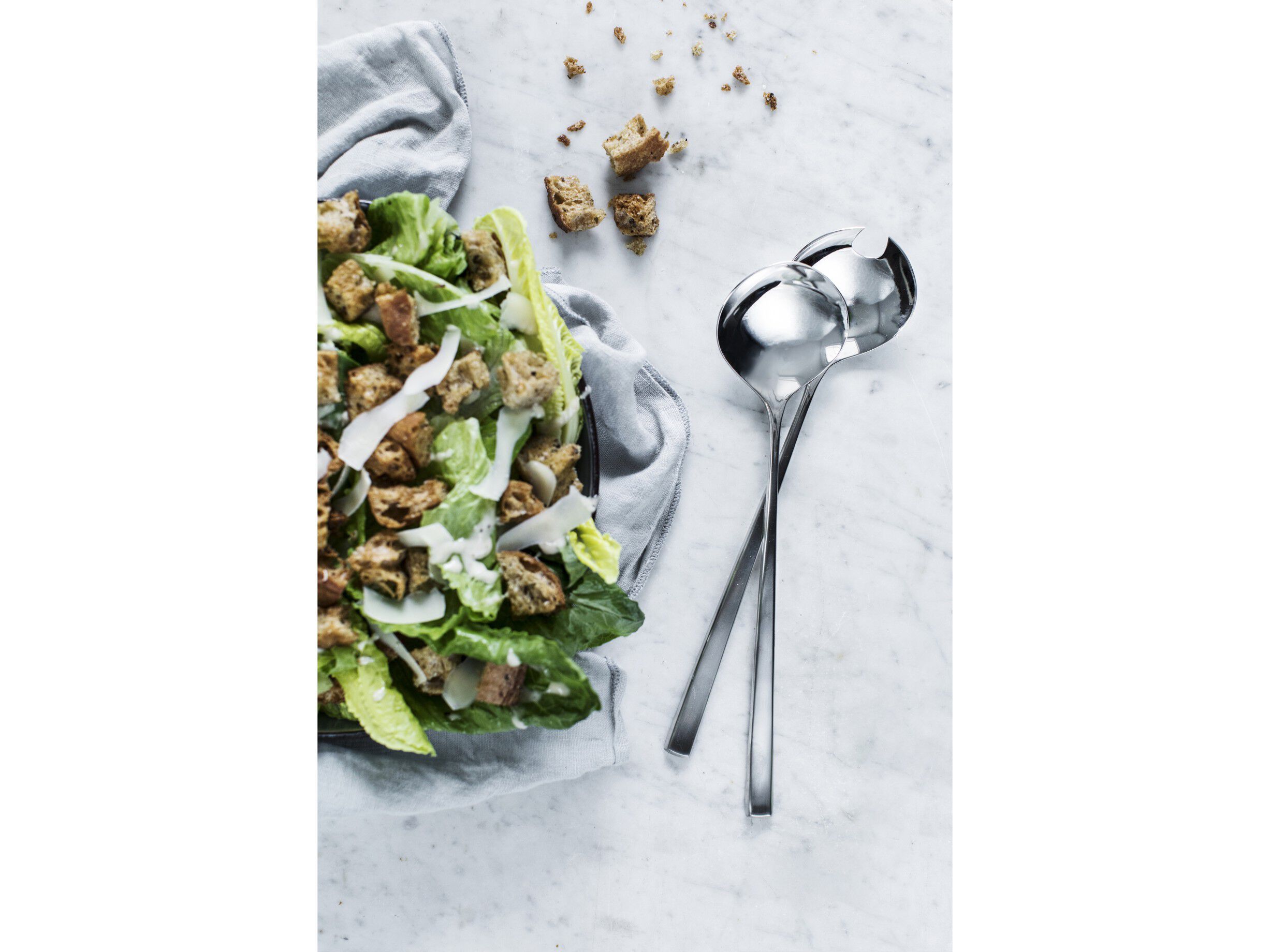 Salatbestikk Fuga 25 cm Matt/Blankt st&aring;l