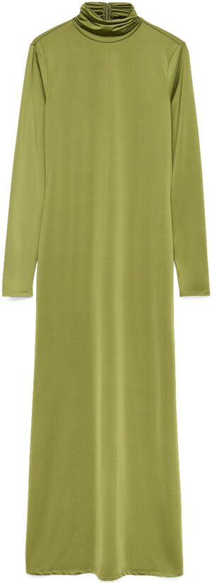 AWUDITA LS HIGH NECK ANKLE DRESS