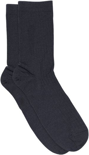 Wool rib socks