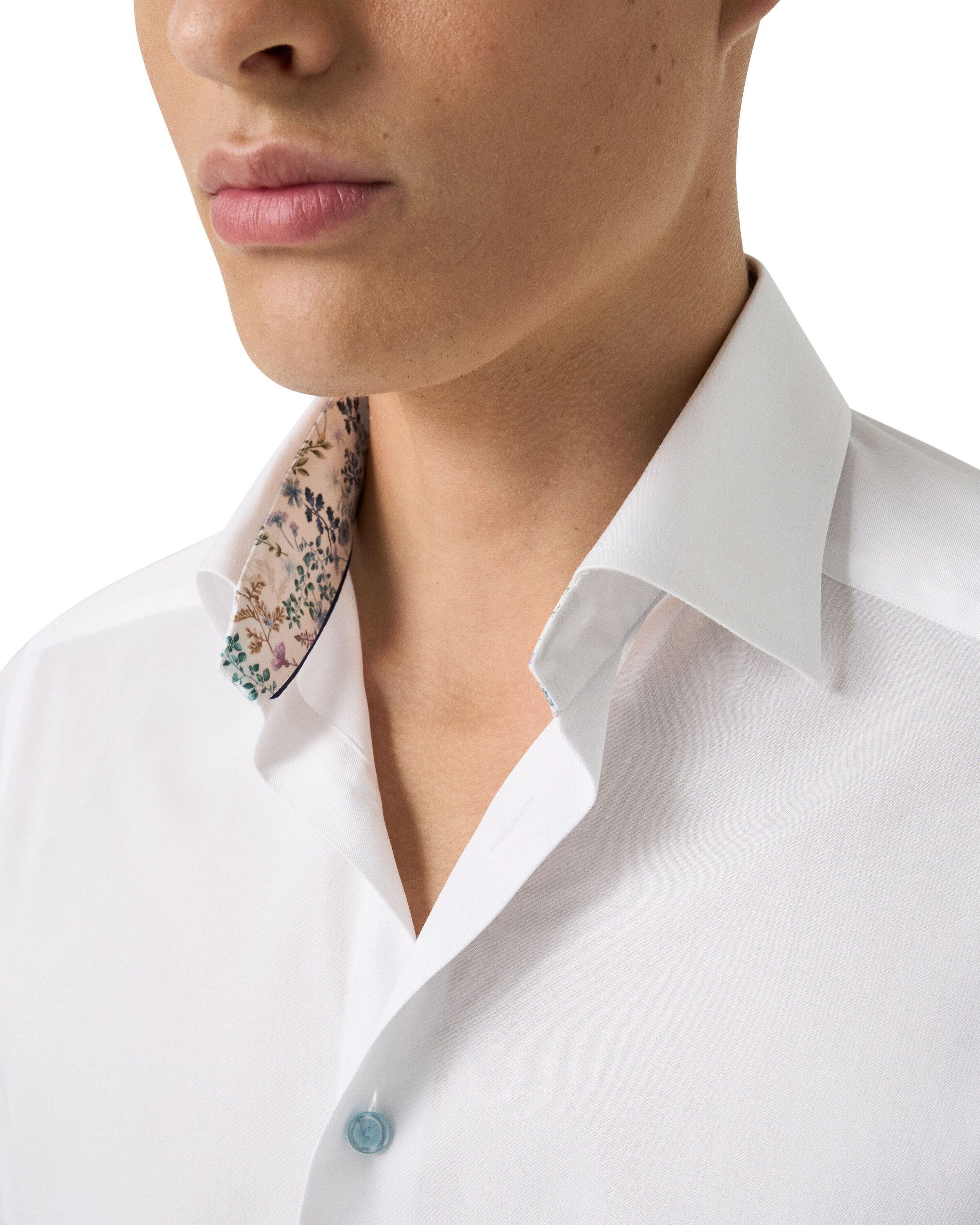 Contemporary Fit Floral Effect Signature Twill Shirt