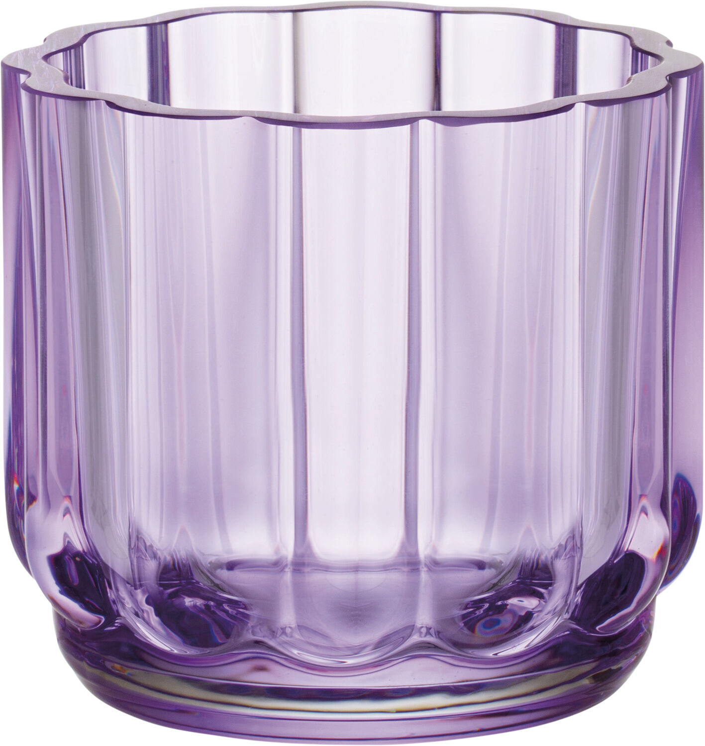 Play dekorativ sk&aring;l 9 cm lyselilla