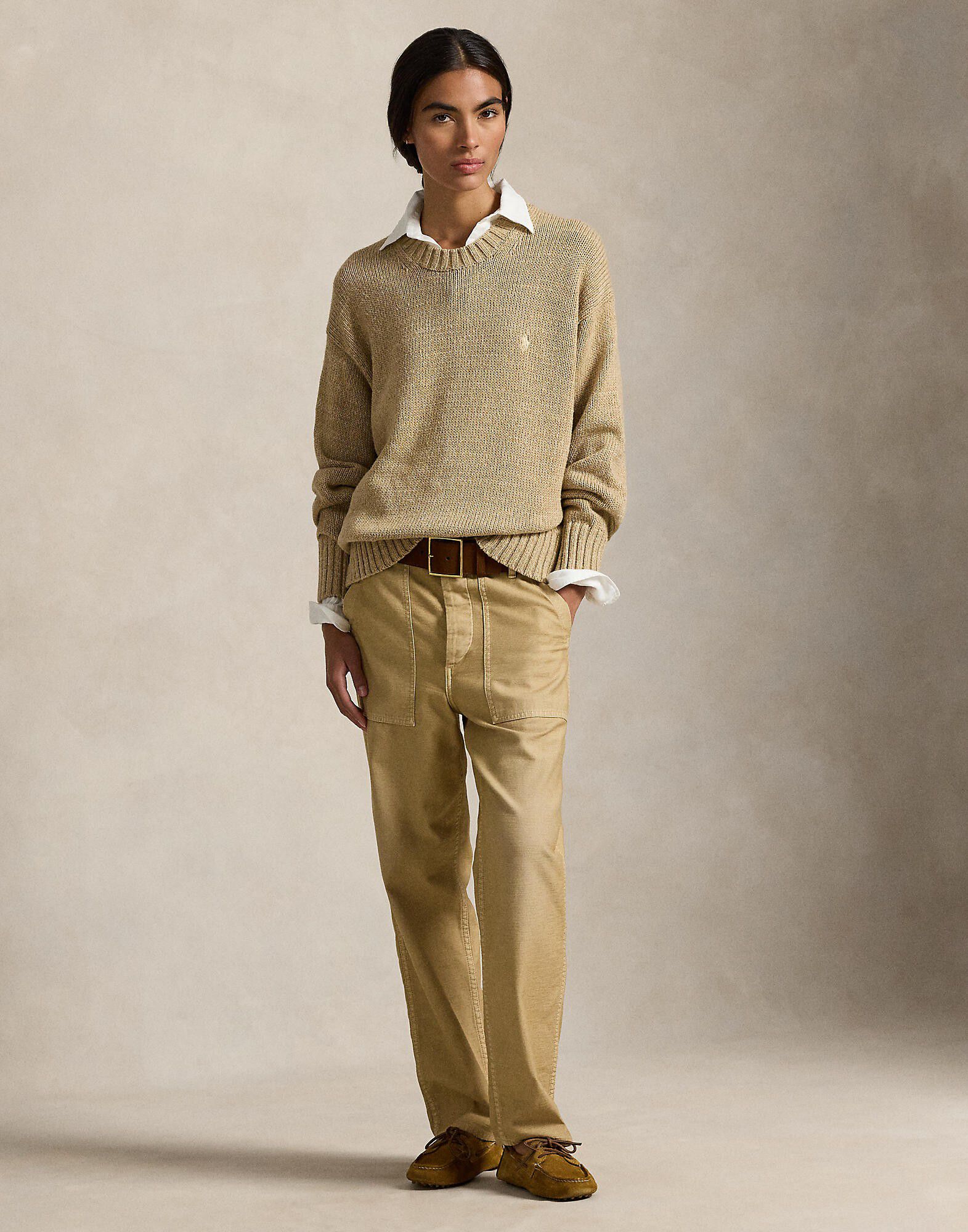 Logo Cotton Crewneck Sweater