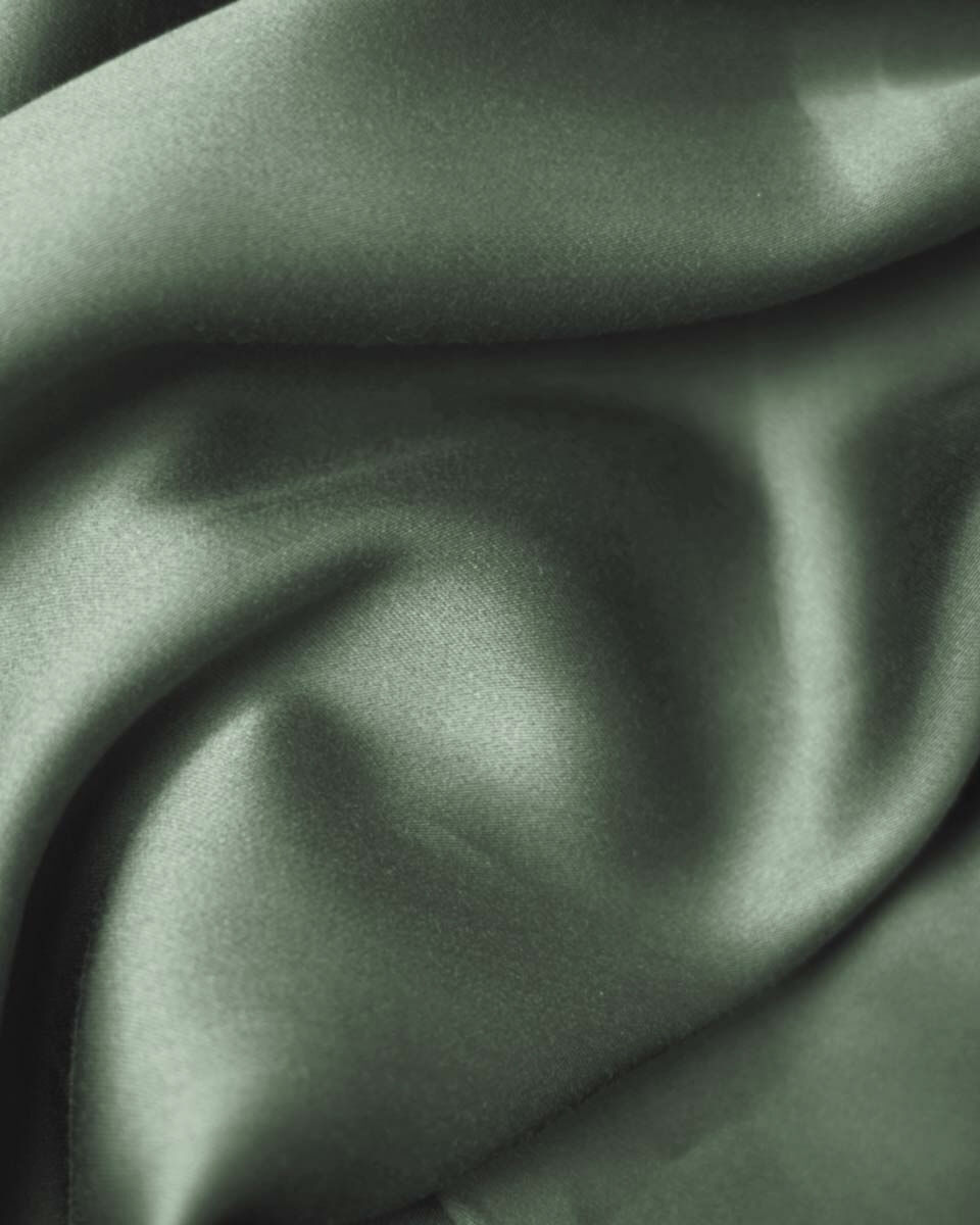 Silky Bamboo Pillowcase Olive Green 60x63/70cm