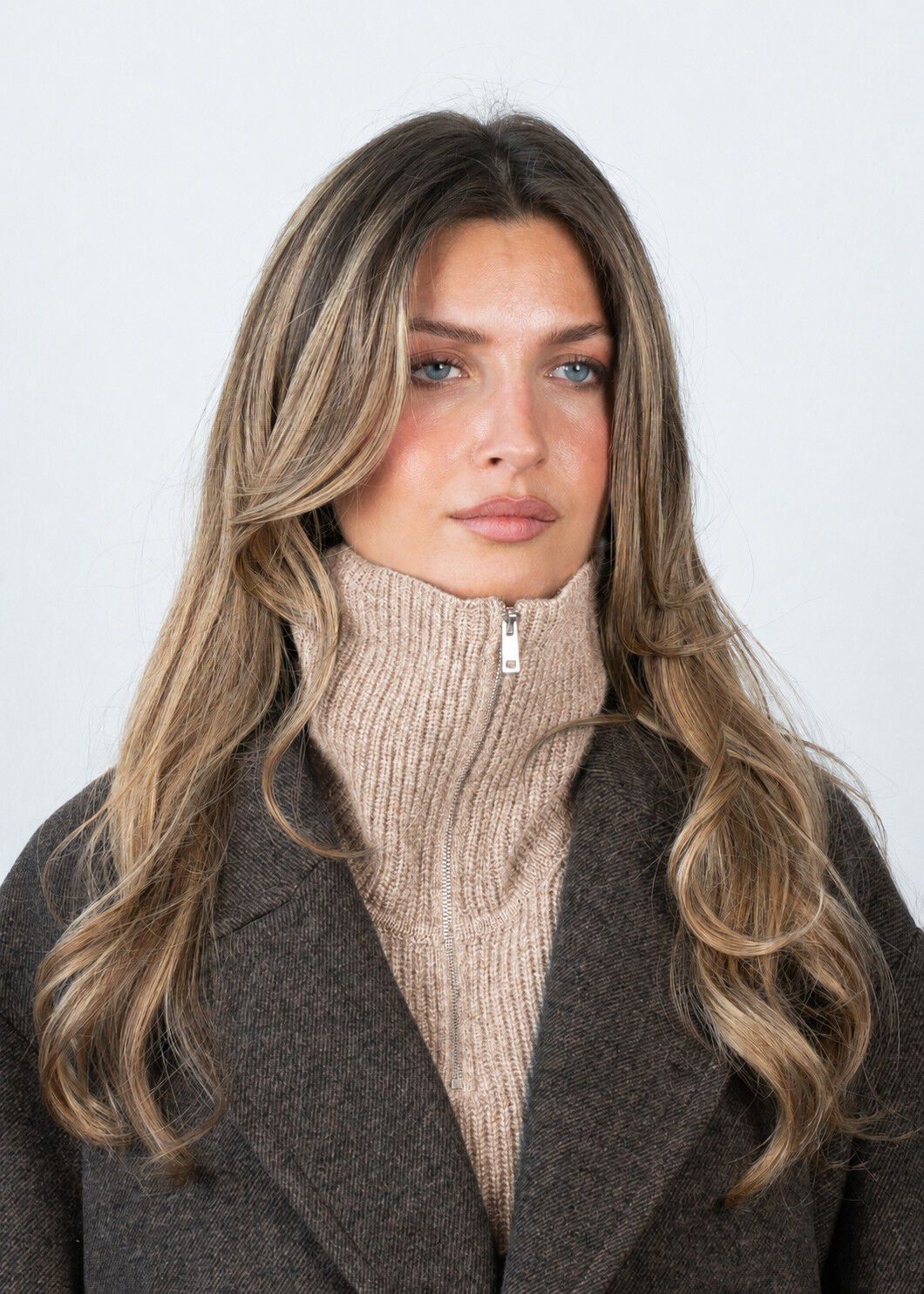Cashmere Zip-up Neck Warmer
