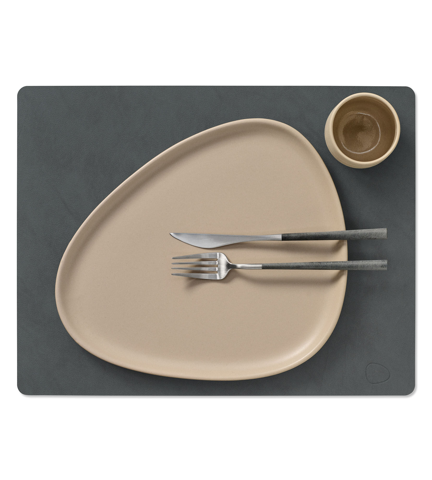 Table Mat Square L Nupo Anthracite