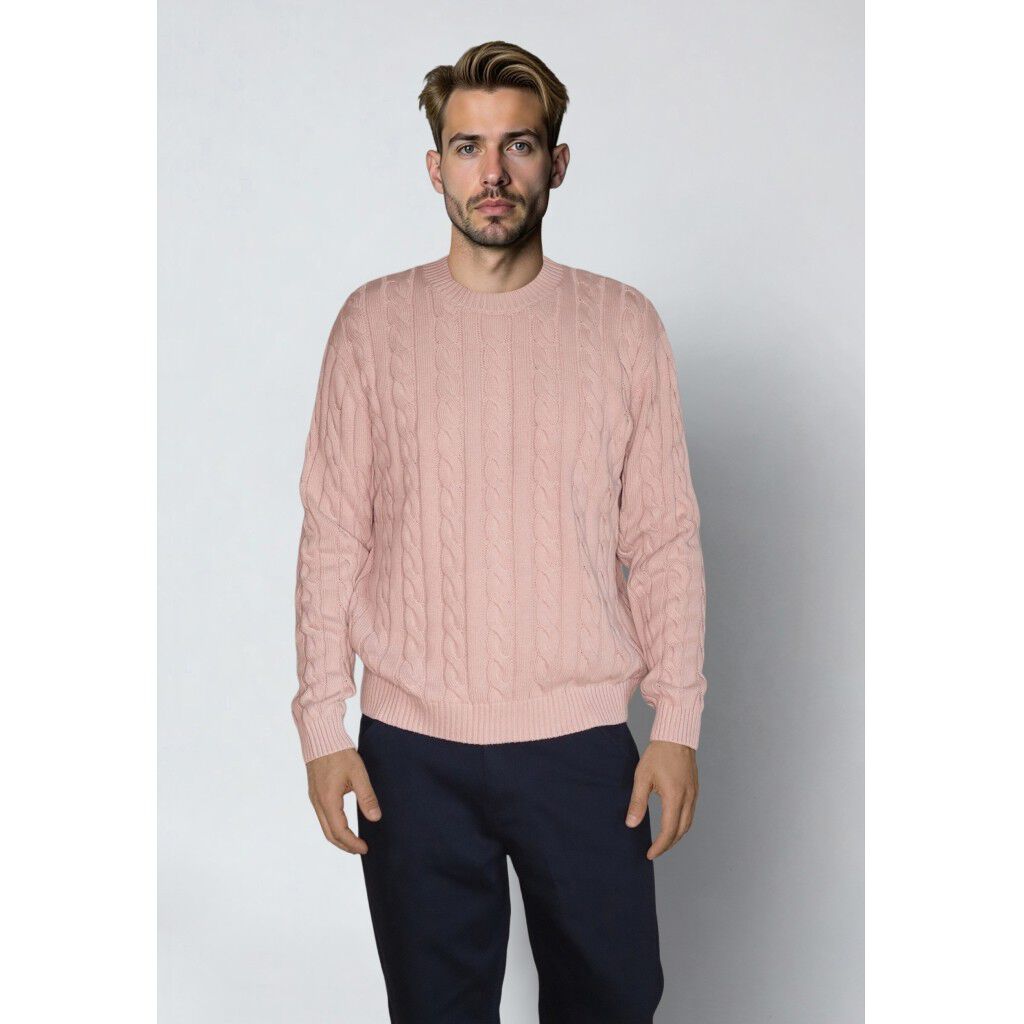 August cable knitted jumper