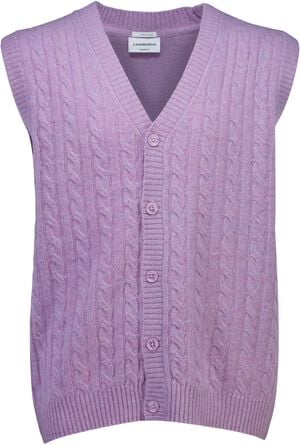 Lambswool button slipover