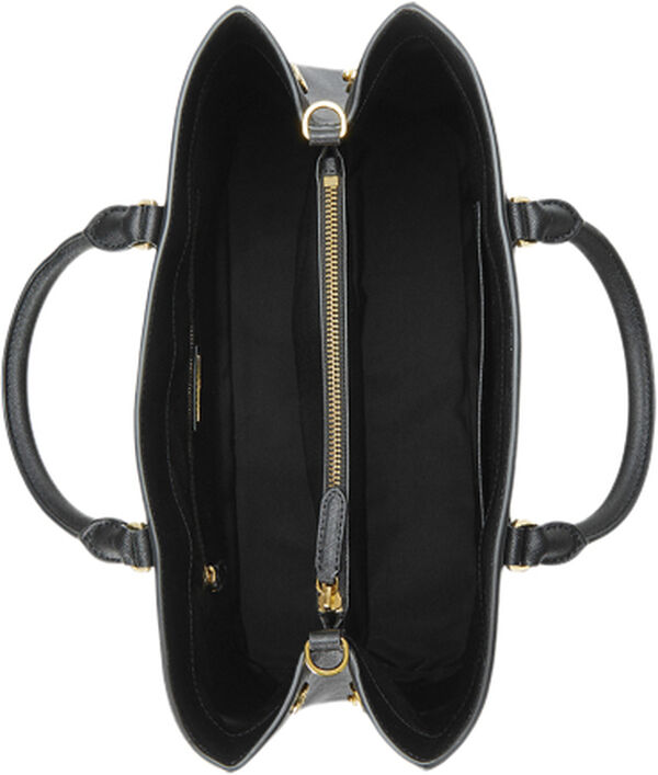 Crosshatch Leather Large Hanna Satchel