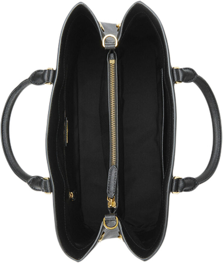 Crosshatch Leather Large Hanna Satchel