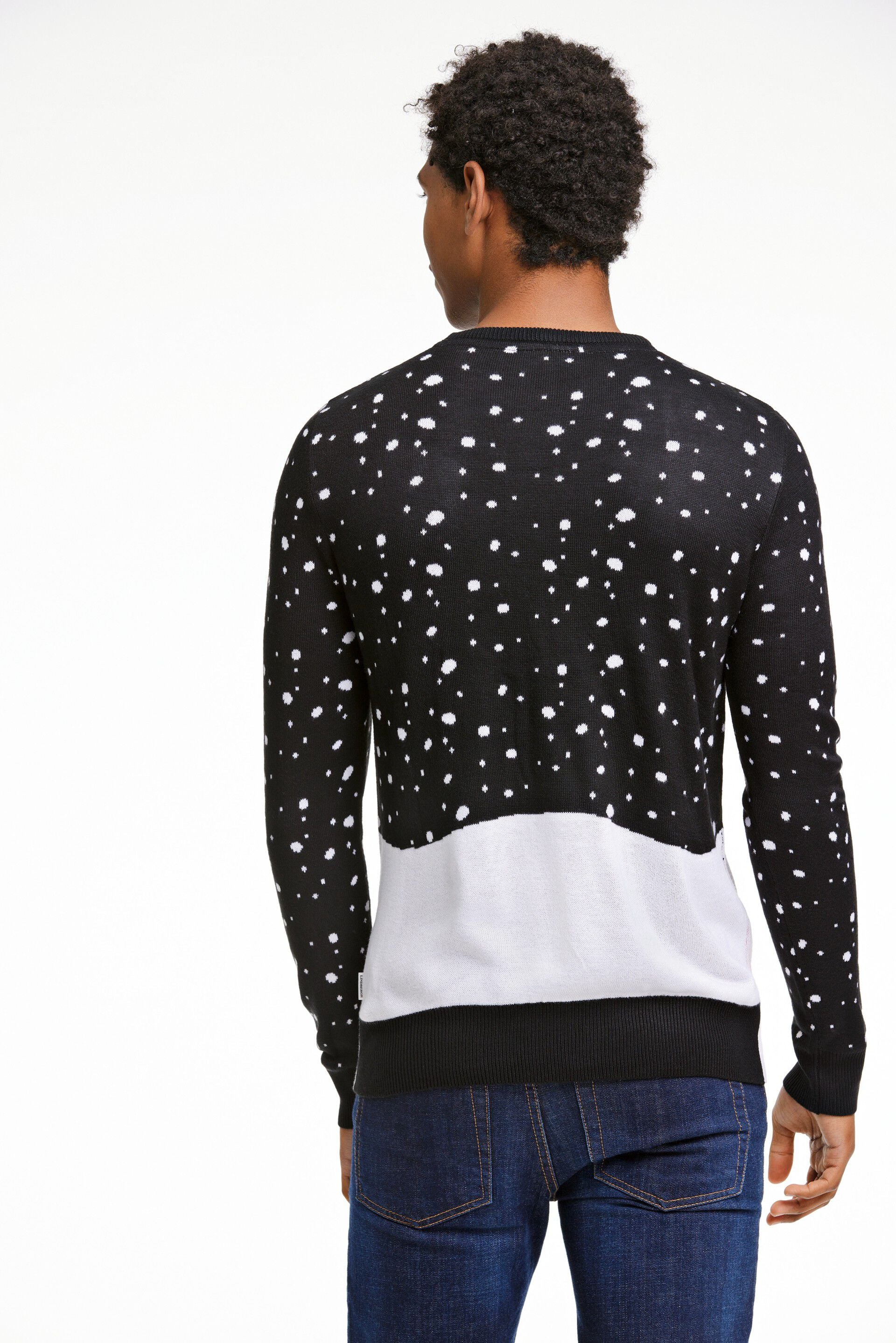 Lambswool half zip knit