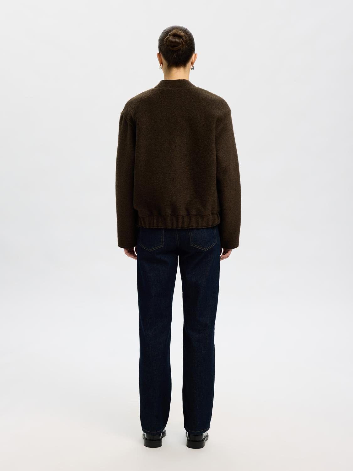 SLFREIGN WOOL BLEND BOMBER JACKET