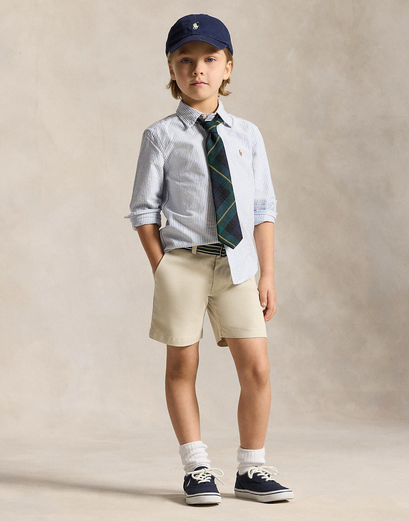 STRIPE OXFORD-LS BD-TP-SHT