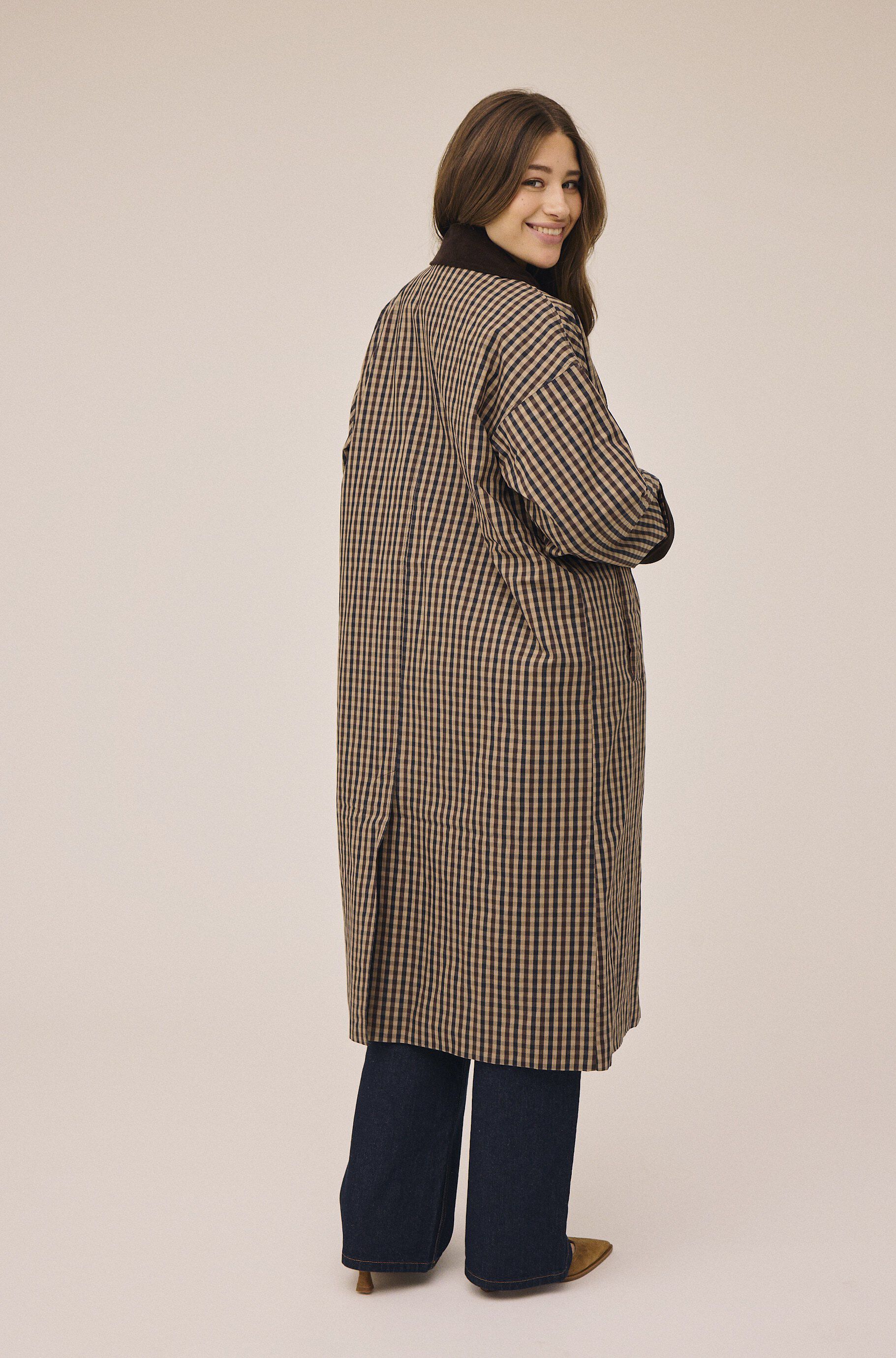 Emmy 1 coat with corduroy detail - GRS