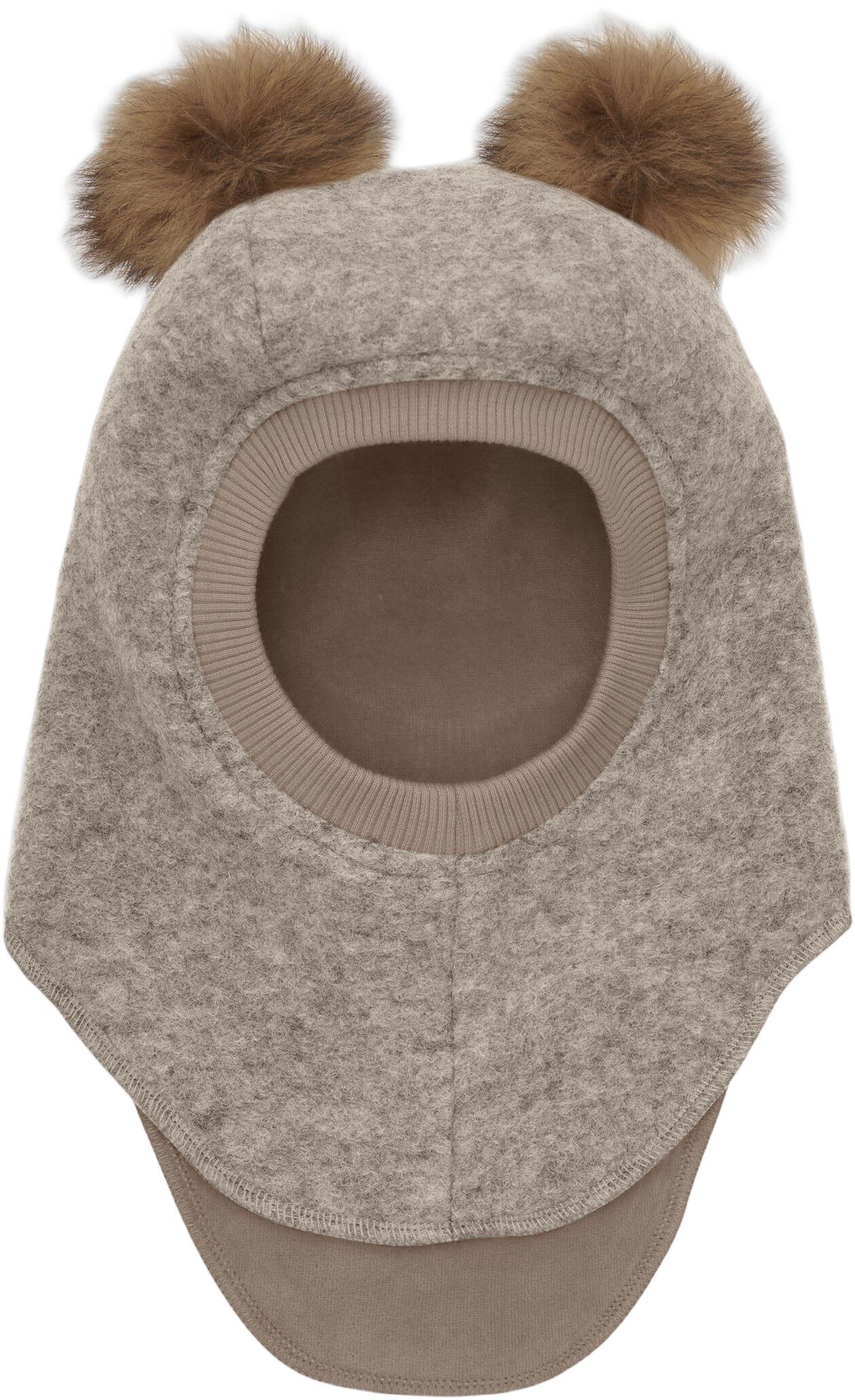 Balaclava Wool Alpaca Pompoms