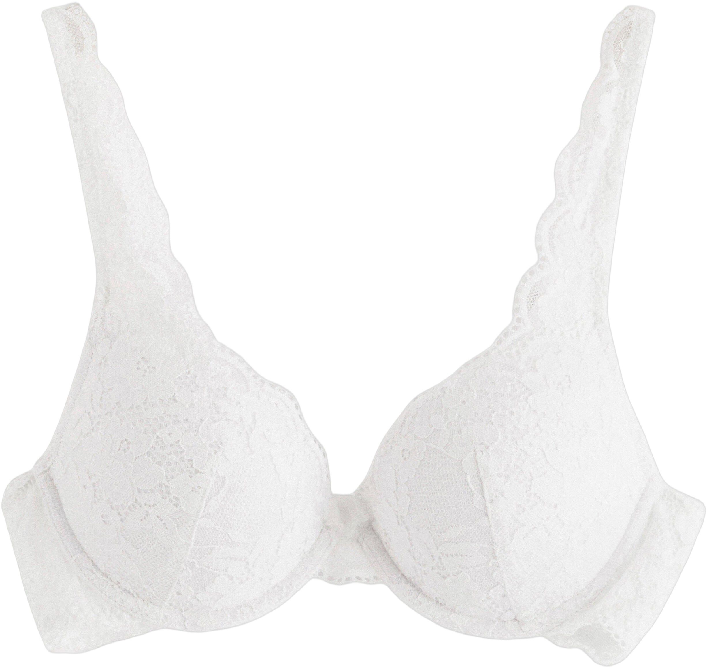 Malva push-up-bh med blonder