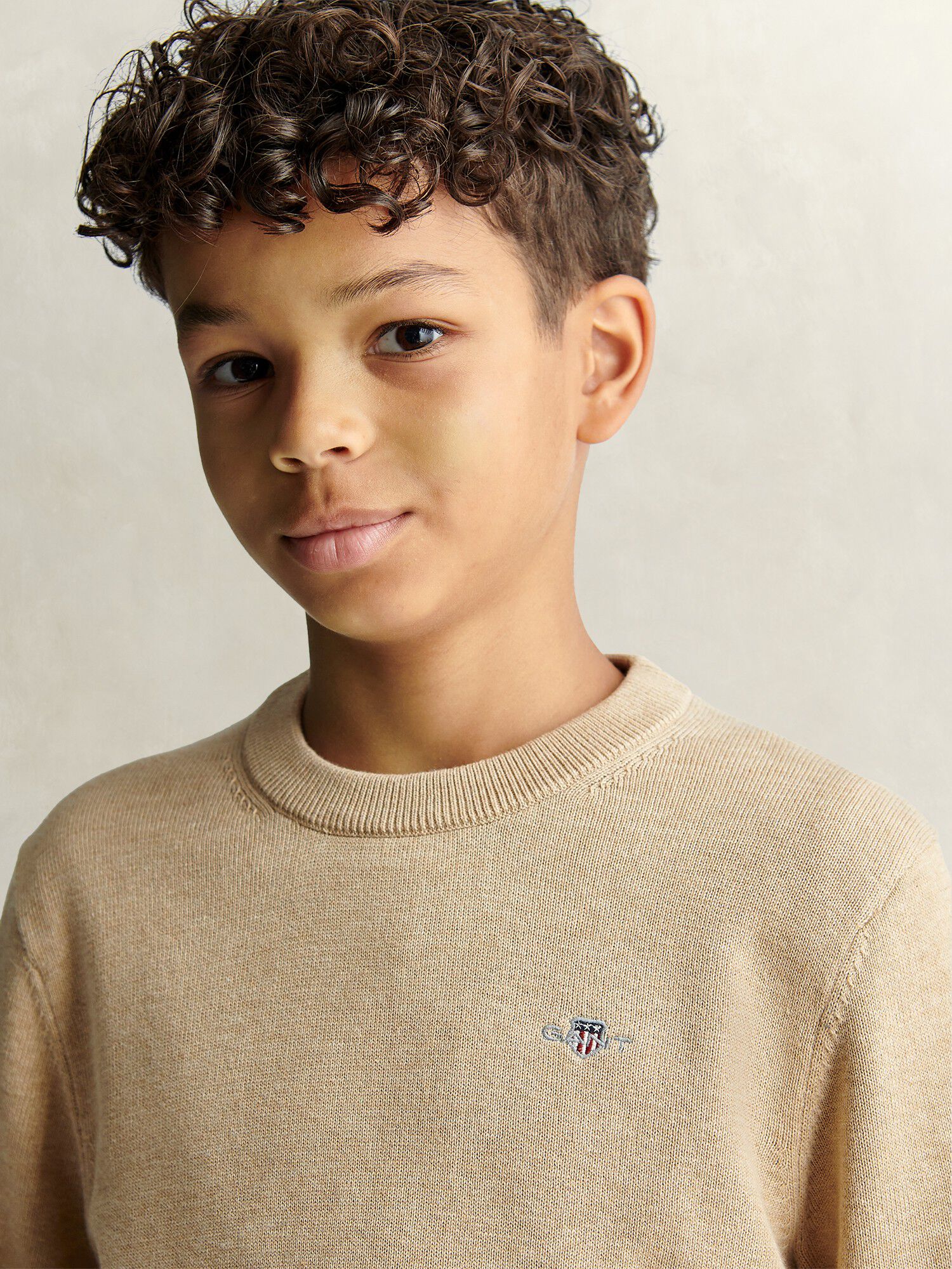 Shield Cotton Crew Neck Sweater