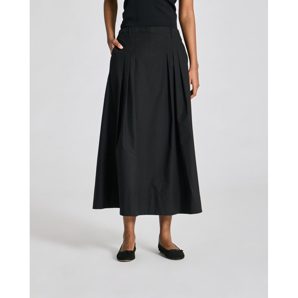 Ruth Pleated Poplin Skirt