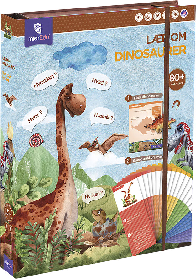 mierEdu - Magnetisk legesæt - Lær om dinosaurer